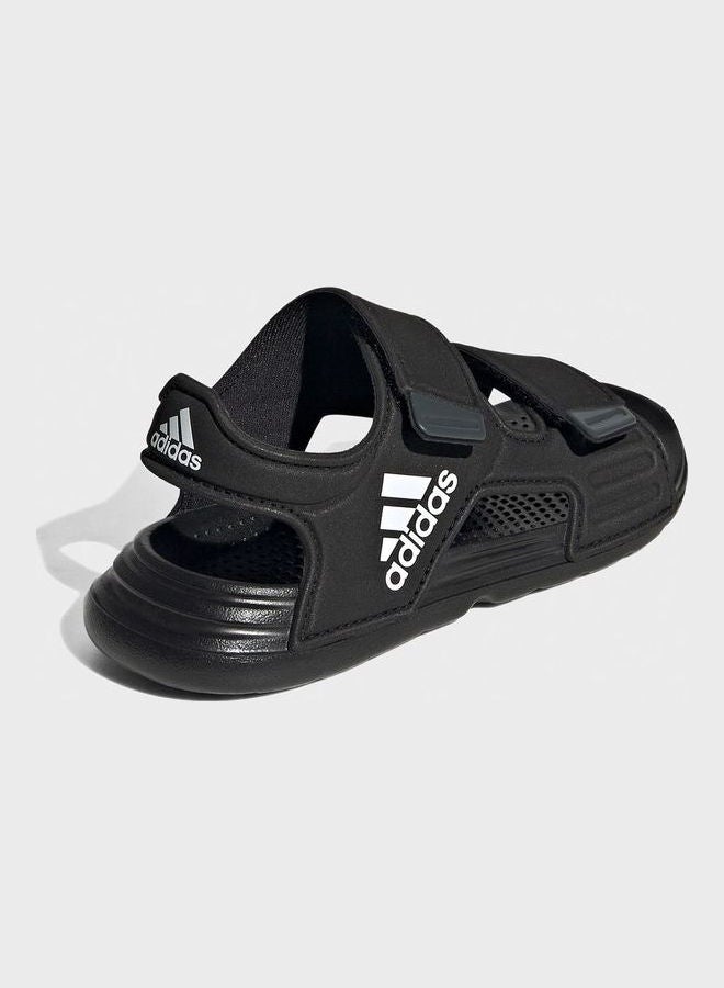 اديداس Open Toe Kids Altaswim Sandals Black  - Image 4
