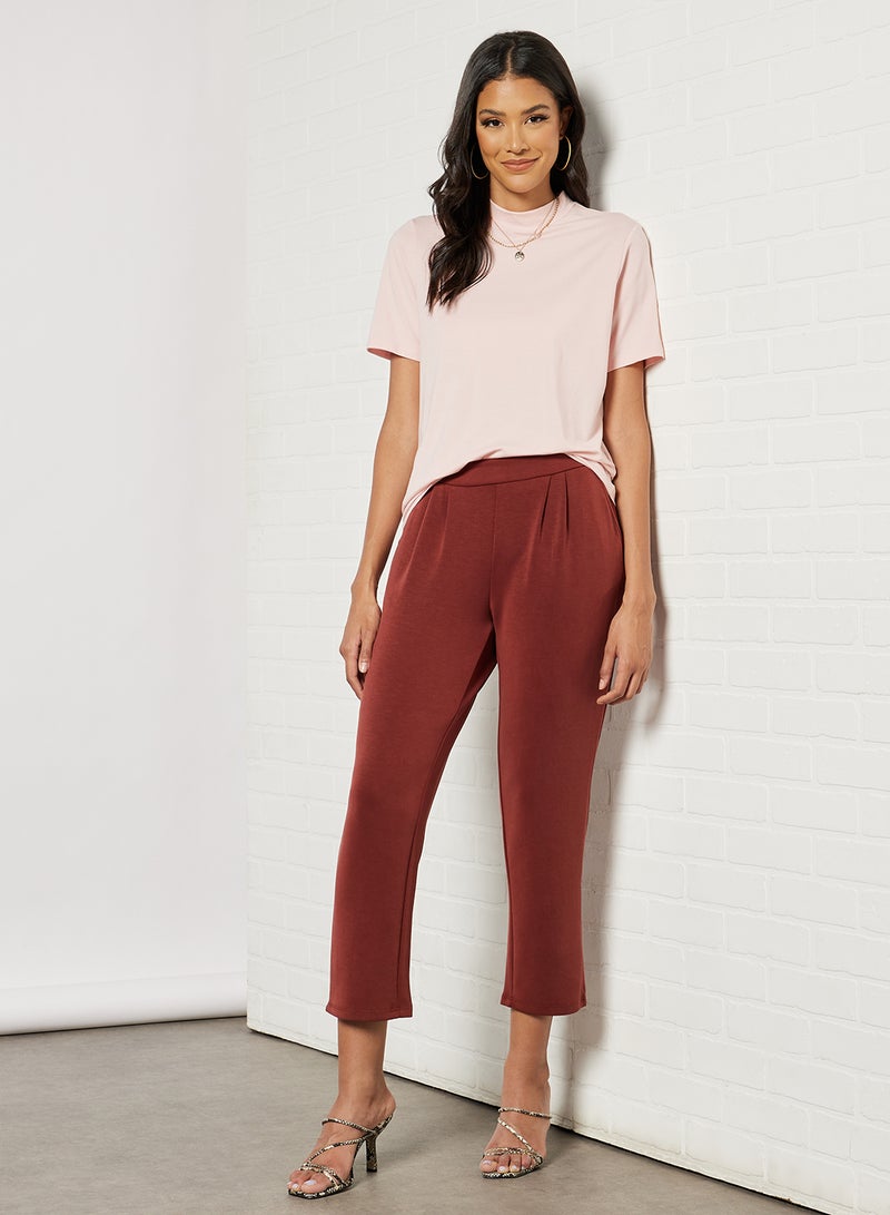 ONLY - Ankle Length Pants Brick - Image 1