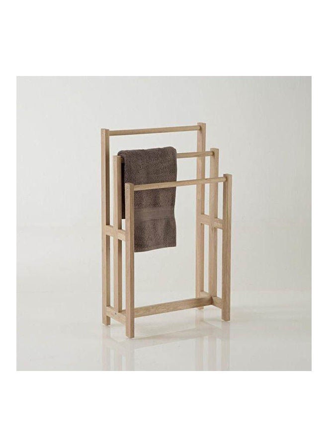 Art Wood Decorative Rack For Towels Clear 115 X 30 X 65cm