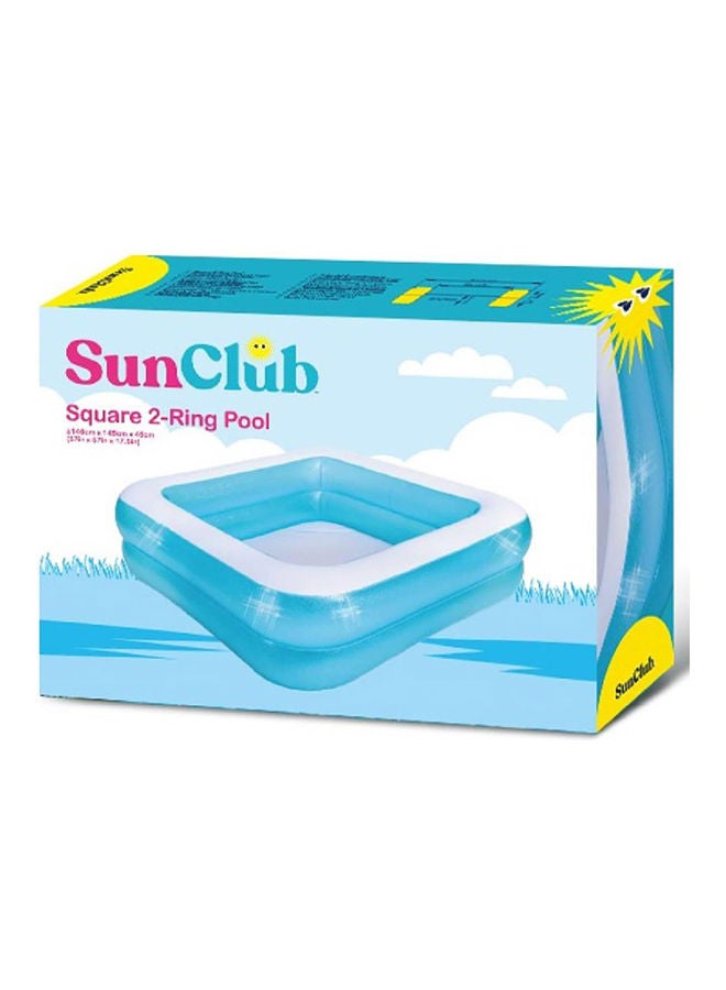 Jilong Mosaic Square 2-Ring Pool 145x145x45cm - Image 2