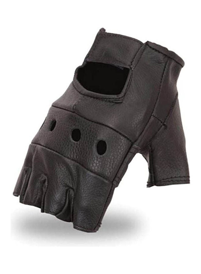 Generic Junti Half Finger Fitness Leather Gloves 