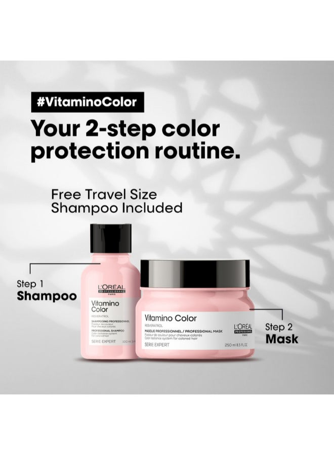 L'Oréal Professionnel - Vitamino Color Mask 250ml with Shampoo 100ml - Image 1