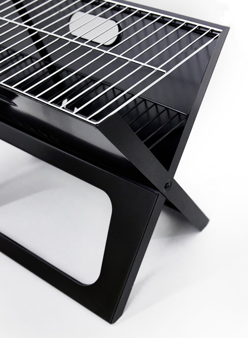 Foldable Charcoal BBQ Grill Black/Criss-Cross - v1650282892/N48451661A_5