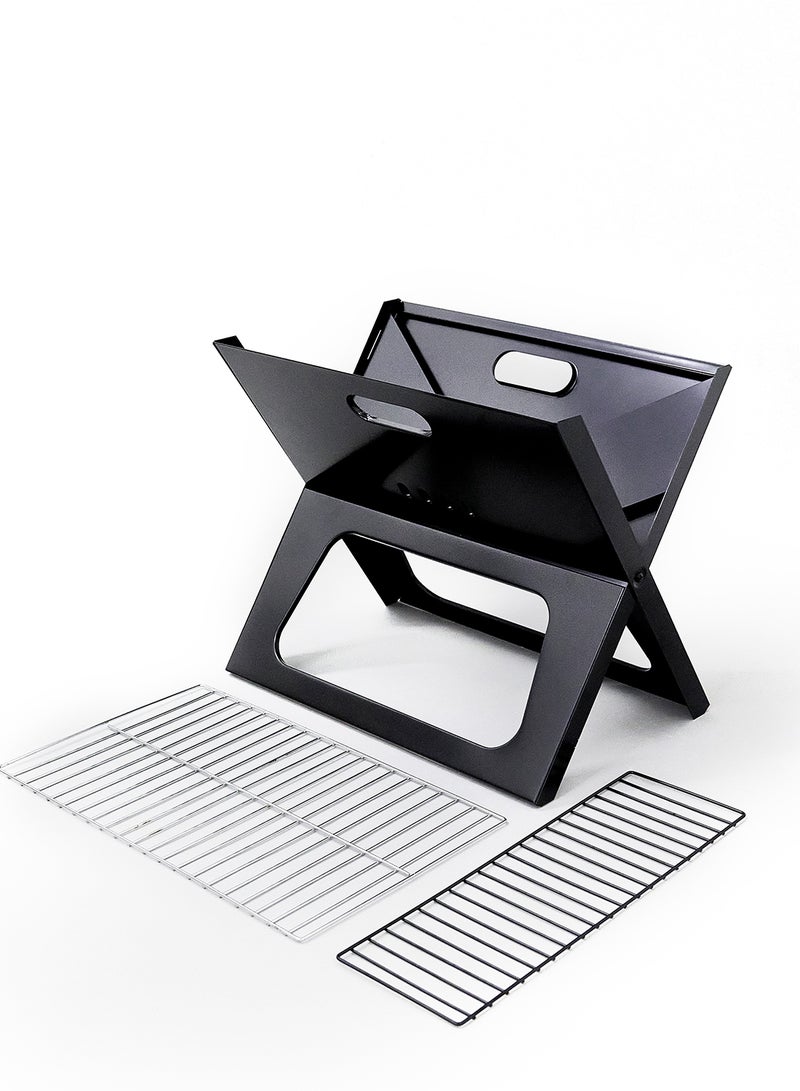 Foldable Charcoal BBQ Grill Black/Criss-Cross - v1650282893/N48451661A_6