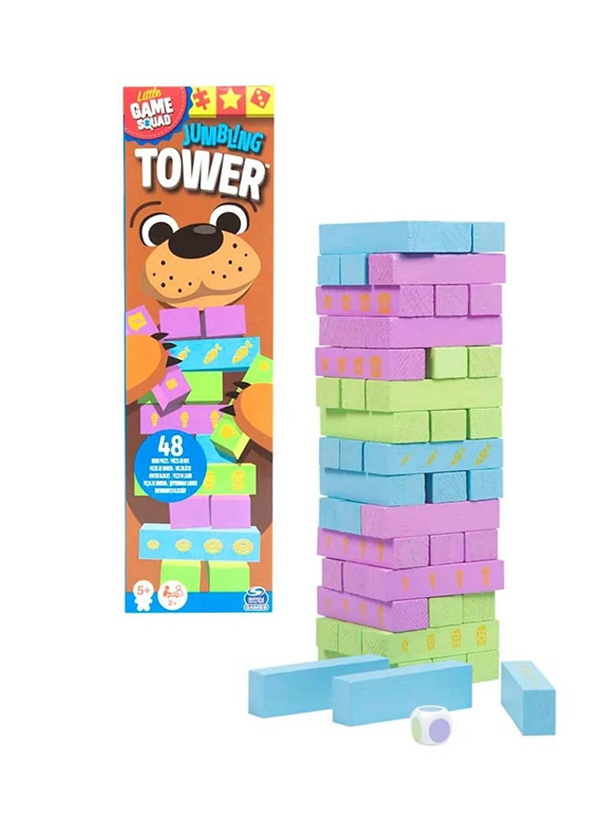Spin Master Games Spin Master Games Game Squad Jumbling Tower - 48 Pieces 8x8x28cm  - Image 1