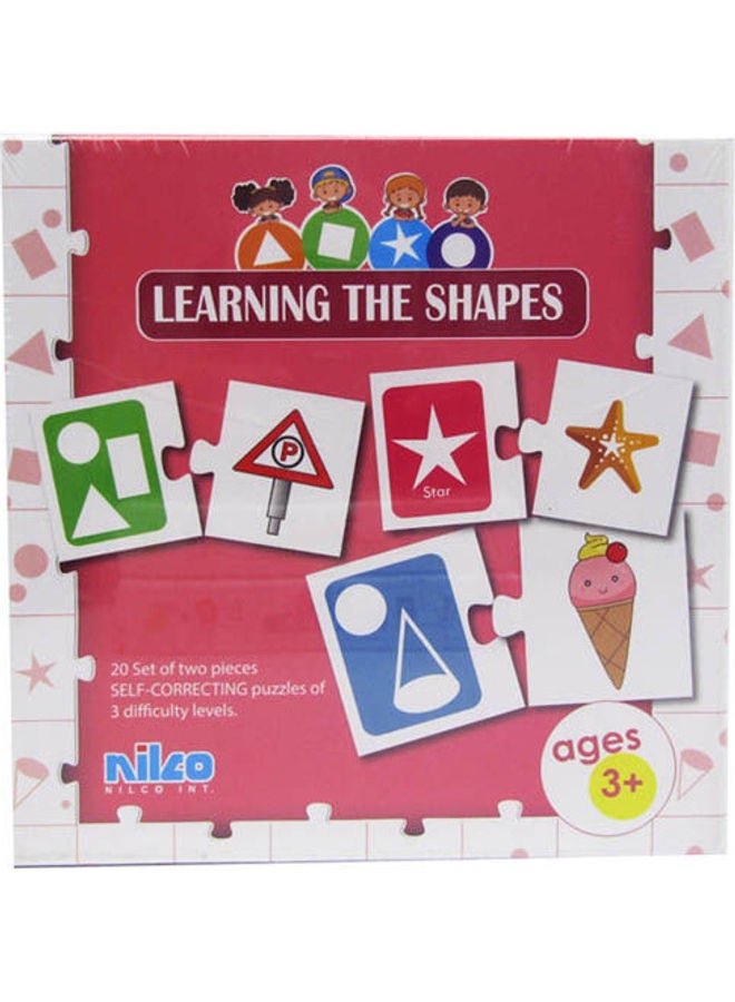 nilco Educational Cards Learning The Shapes 40 Pcs  - Image 1