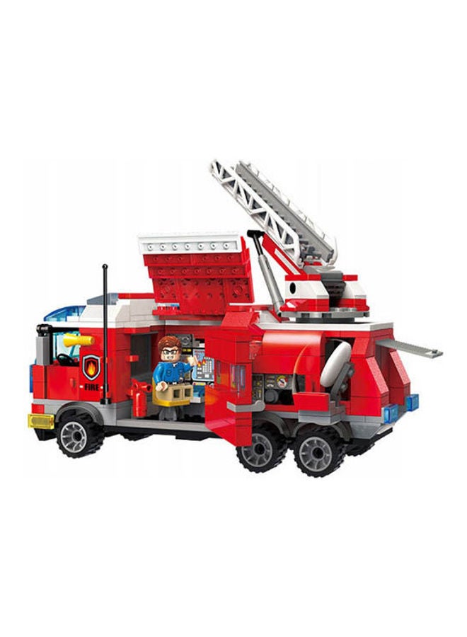 Qman Fire Service Car 1Pc  - Image 2