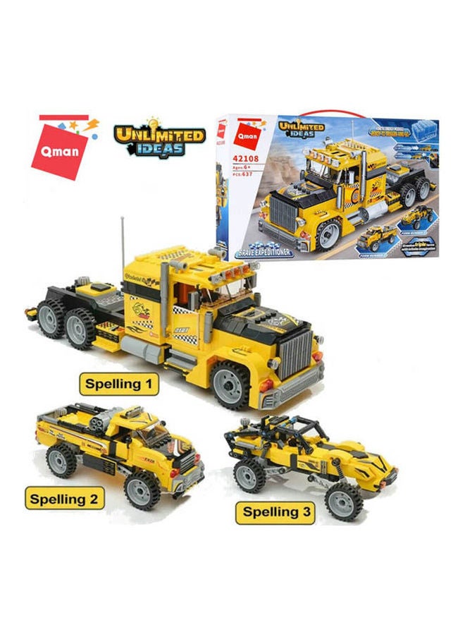 Qman 3-In-1 Beaked Truck Pick-Up Or Cross-Car 