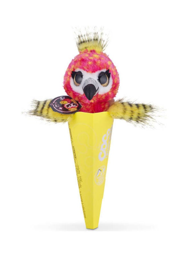 ZURU Coco Surprise Neon Plush Toy With Baby Collectible Pencil  - Image 1