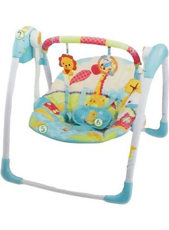 Mastela Portable Deluxe Automatic Swing Giraffe Bouncer With Toys - Image 2