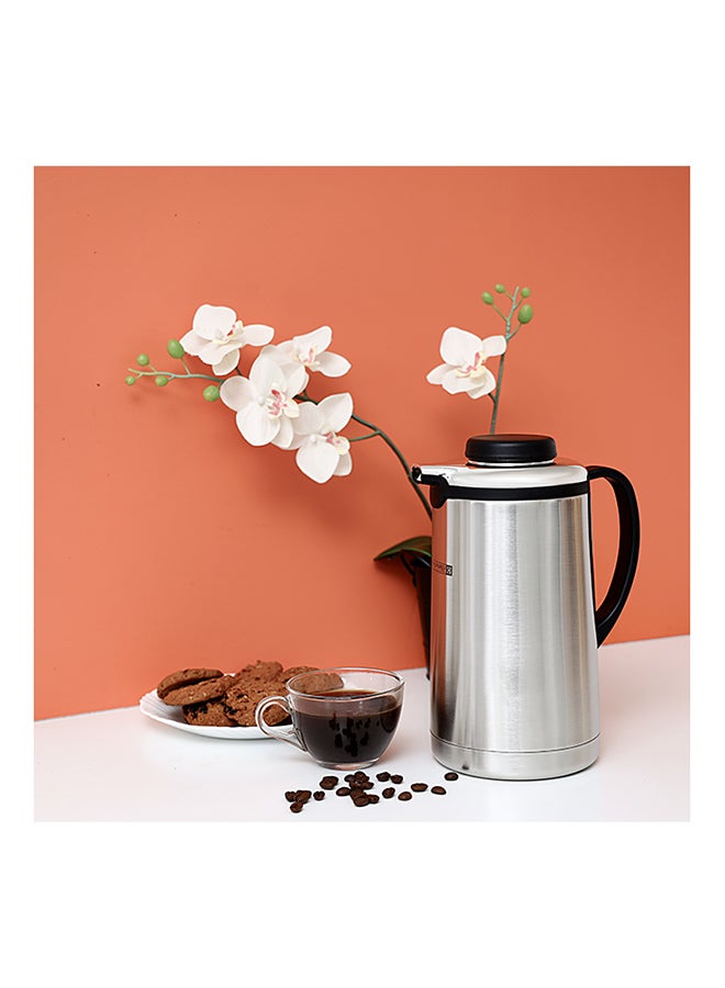 Stainless Steel Vacuum Flask Silver/Black