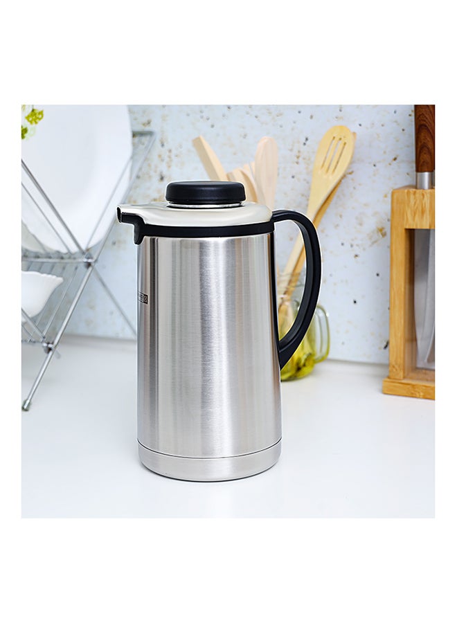 Stainless Steel Vacuum Flask Silver/Black