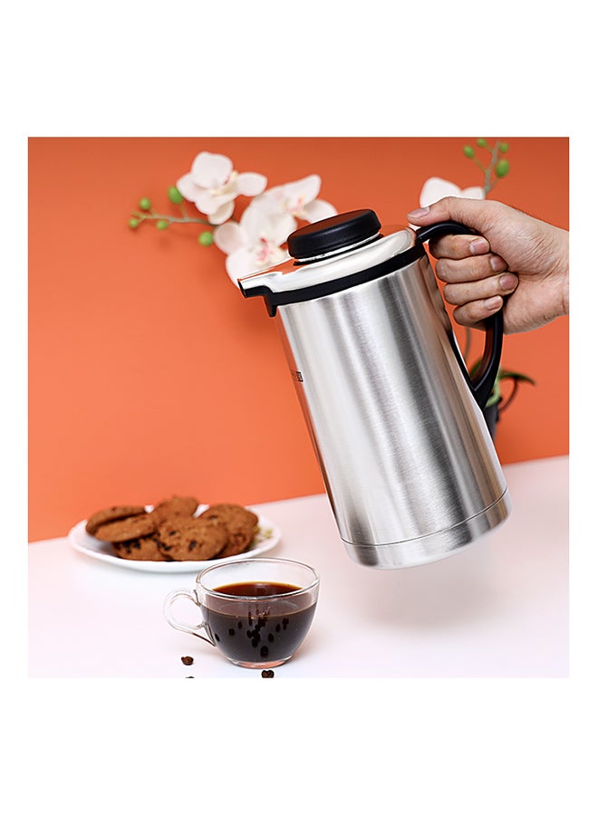 Stainless Steel Vacuum Flask Silver/Black