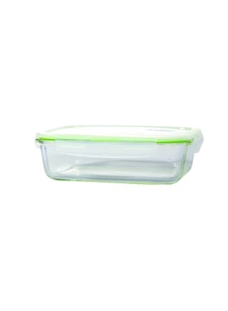 Borosilicate Rectangular Airtight Glass Container Multicolour - Assorted Colour 1040ml - v1650287826/N13703136A_1