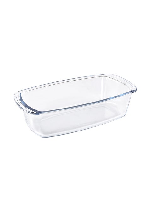 Borosilicate Rectangular Glass Loaf Dish Clear 1.8Liters