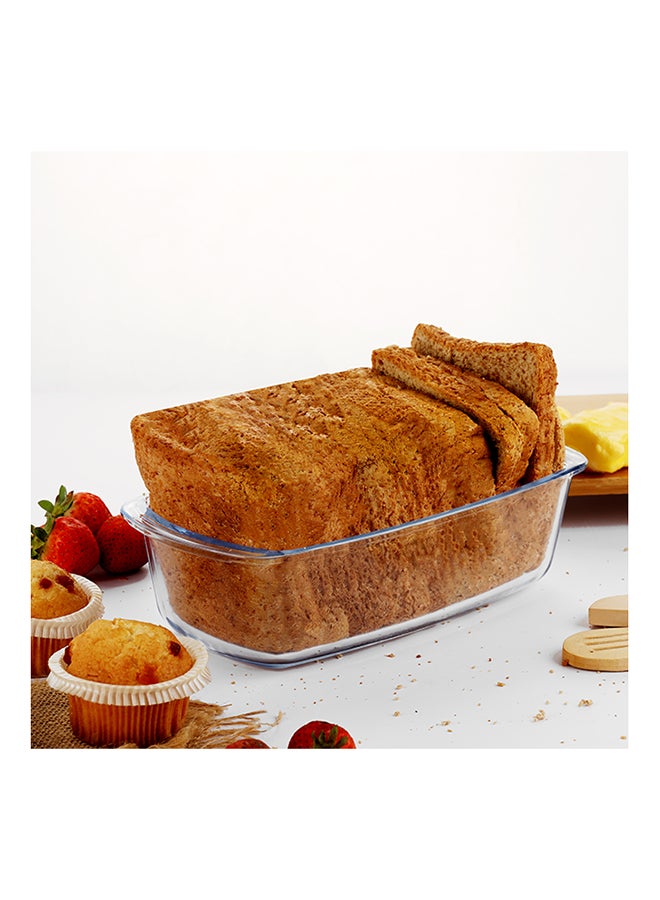 Royalford Borosilicate Rectangular Glass Loaf Dish Clear 1.8Liters  - Image 5