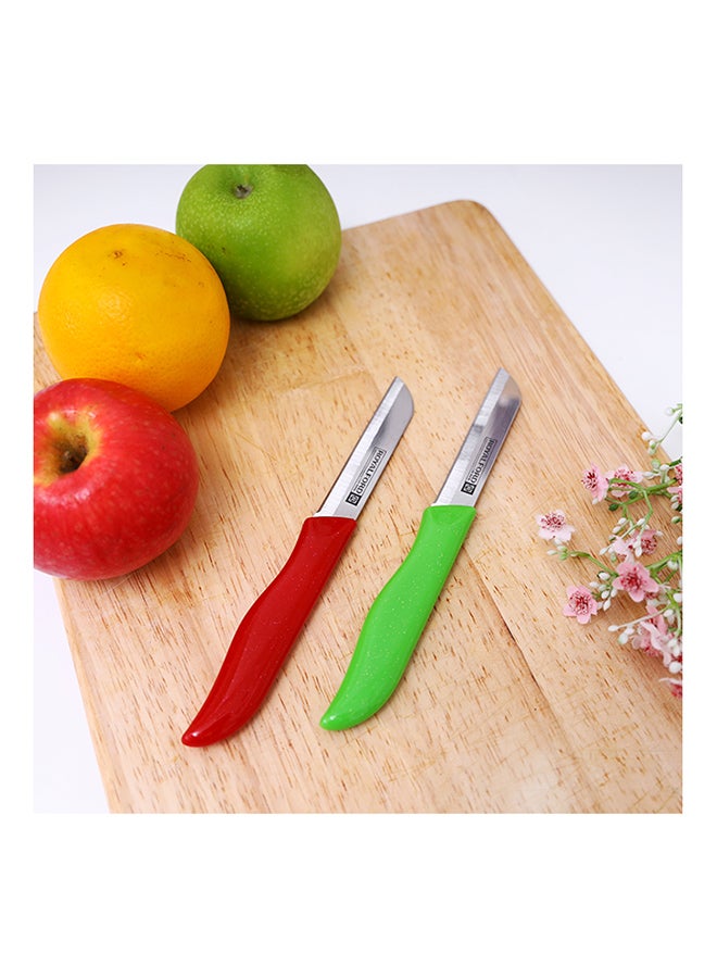 Royalford 2 Pieces Fruit Knife Dishwasher Safe Marks & Stains Resistant 18X2Cm Assorted Colors  - Image 4