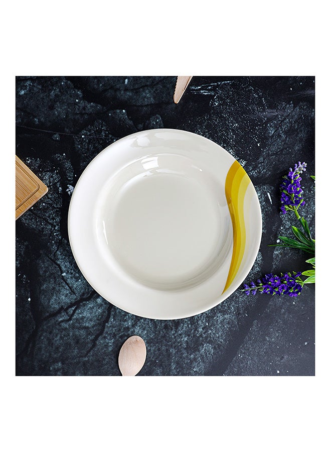 Royalford 9 Inch Super Rays Deep Plate Multicolor Beige/Orange 9inch  - Image 3