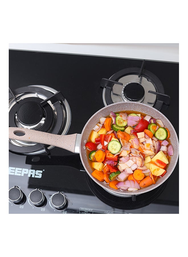 Royalford Granite Coated Smart Frypan Beige 24cm  - Image 4