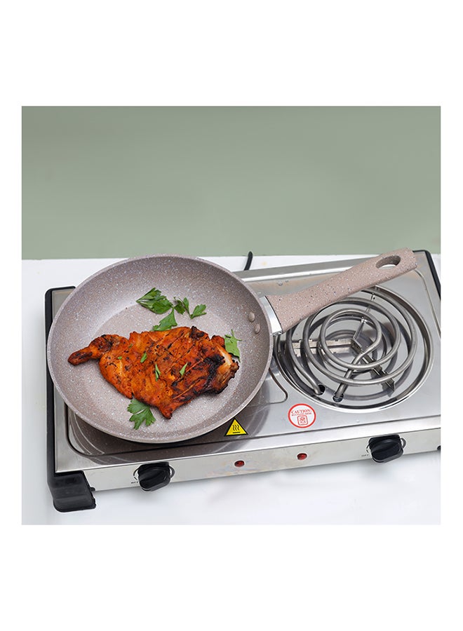 Royalford Granite Coated Smart Frypan Beige 24cm  - Image 5