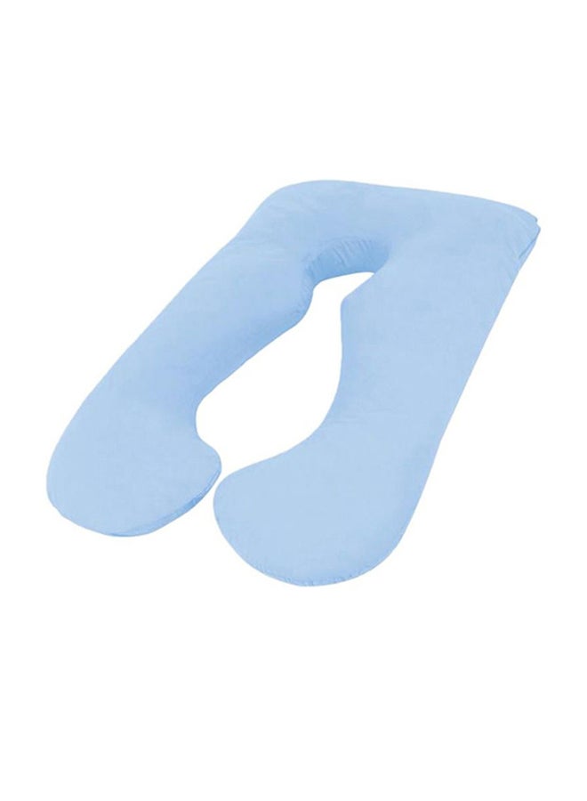 Mother Comfort High-Quality Multifunctional U Shape Comfortable Maternity Pillow Microfiber Blue 70x25x120cm  - Image 1