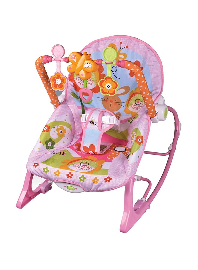 Baby Infant To Toddler Soft and Comfortable Rocker Chair Set With Soothing Vibrations - Image 1