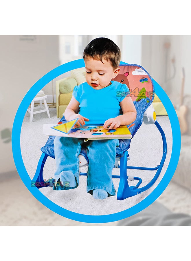 High-quality Materials Durable Infant to Toddler Rocker for Baby - Blue/Pink/Brown - Image 3