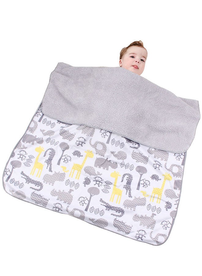 Generic - Cartoon Pattern Breathable Portable Comfy Soft Blanket for Baby, Multicolour - Image 1