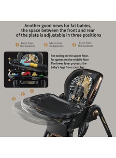 HAGADAY Multi-Functional Baby High Chair With Dining Tray And Multiple Reclining Position  - Image 2
