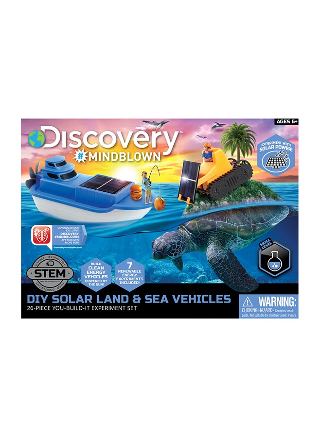 26-Piece Kids DIY Solar Land And Sea Rover ‎