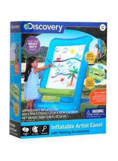 10-Pieces Inflatable Easel with painting accessories Multicolour