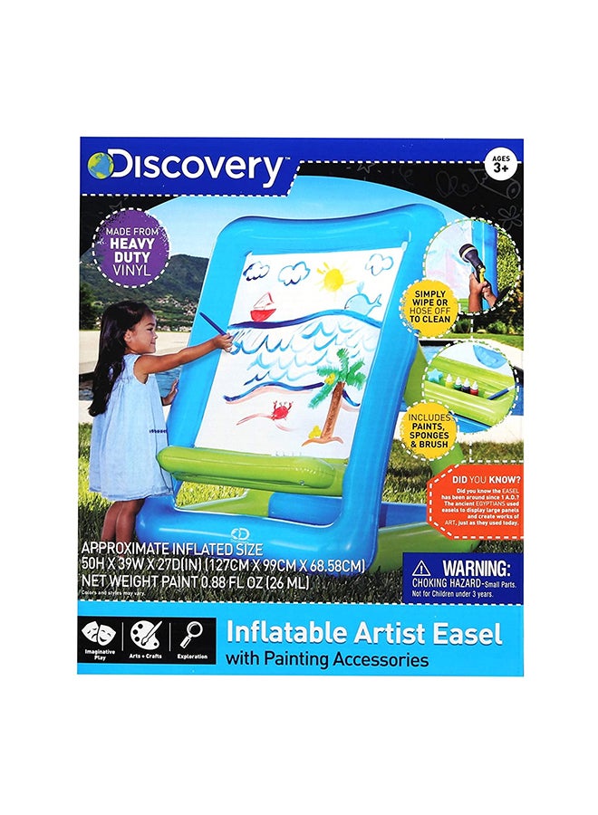 Discovery - 10-Pieces Inflatable Easel with painting accessories Multicolour - Image 1
