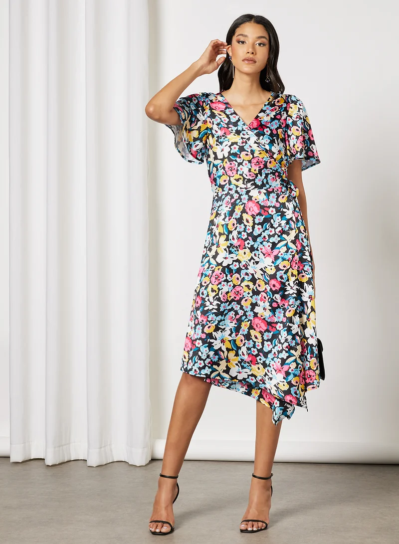 تشي تشي لندن Floral Wrap Dress Multicolour