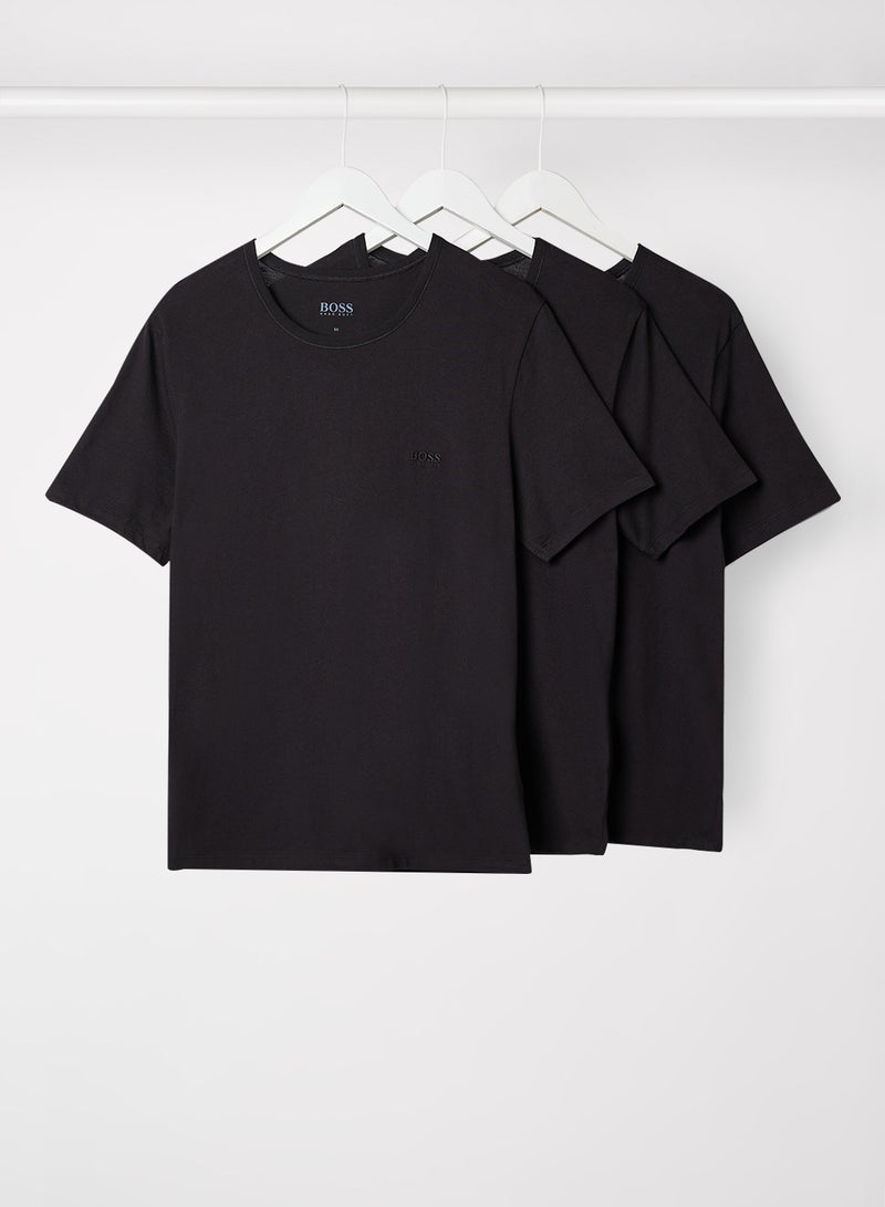 BOSS - Basic Essential Undershirt (Pack of 3) Black - Image 1