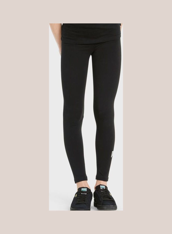 PUMA - Girls Essential Logo Leggings Black - Image 1