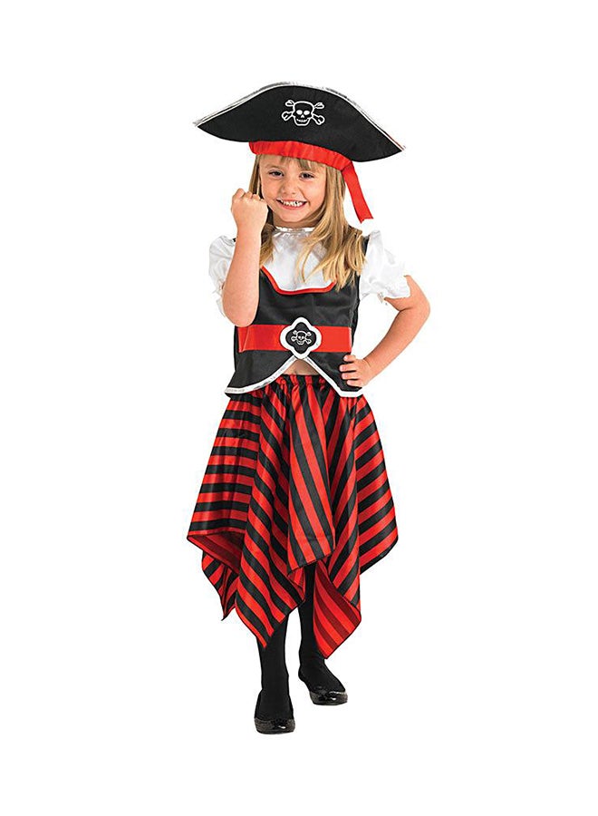 RUBIE'S Pirate Girl Short Sleeve Costume Small 