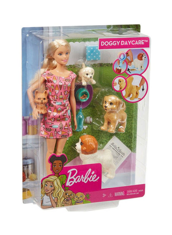 Barbie Doggy Day Care Doll And Pets  - Image 1