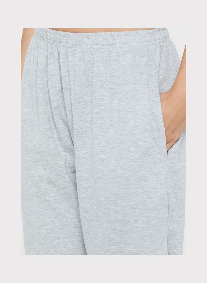 Clovia Pocket Detail High Waist Pyjama Grey - Image 3