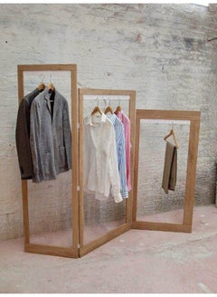 Art Wood Decorative Rack Clear 160 X 50cm 