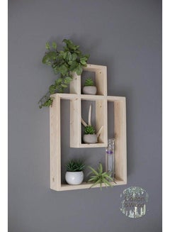 Art Wood Home Decor Shelf Beige 80 X 10 X 55cm 