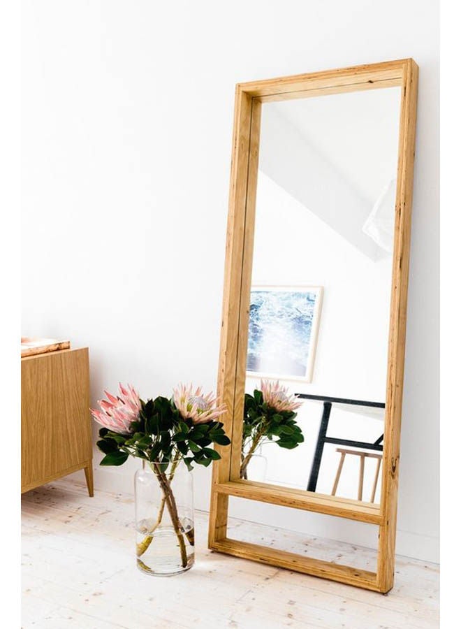 Generic decorative floor mirror Beige 