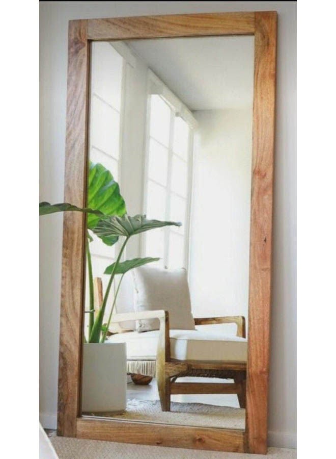 Generic decorative floor mirror Beige 