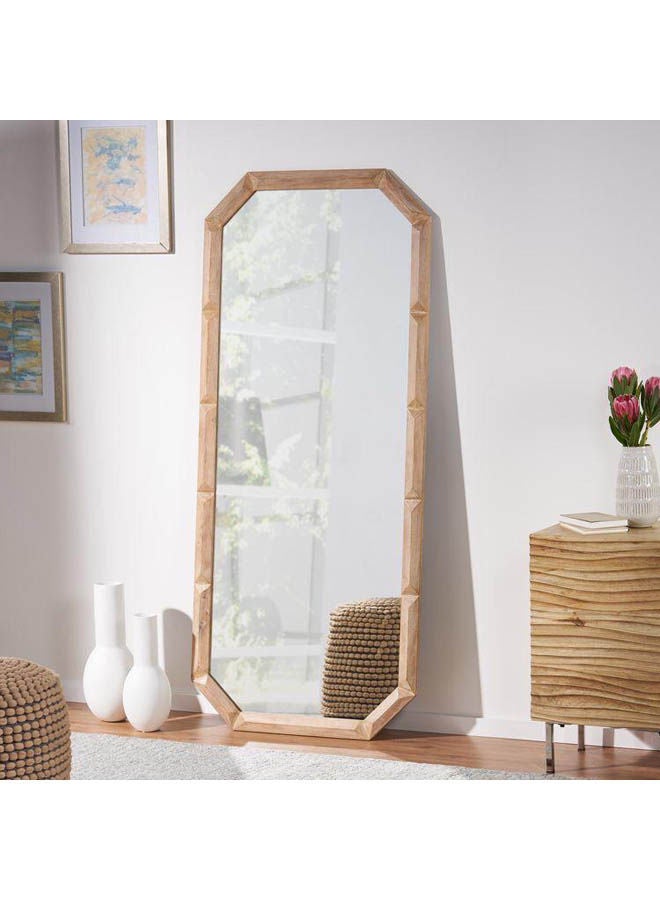 Generic decorative floor mirror Beige 