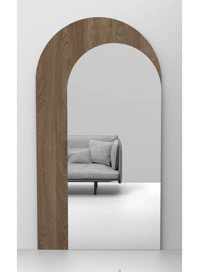 Generic decorative floor mirror Brown 