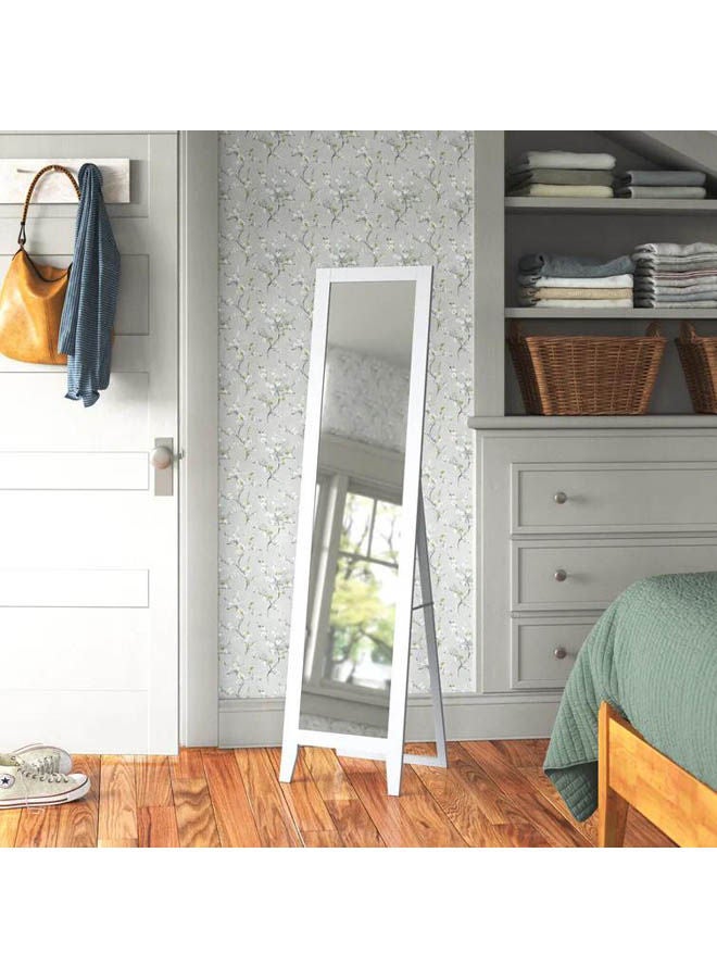 Generic decorative floor mirror White 