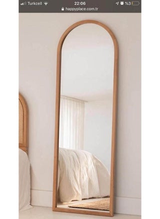 decorative floor mirror 175 x40x4 cm Brown