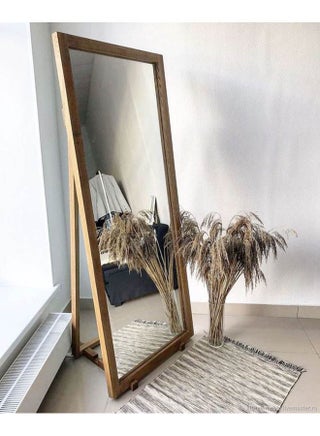 decorative standing mirror 175 x 60 x 60 cm Brown