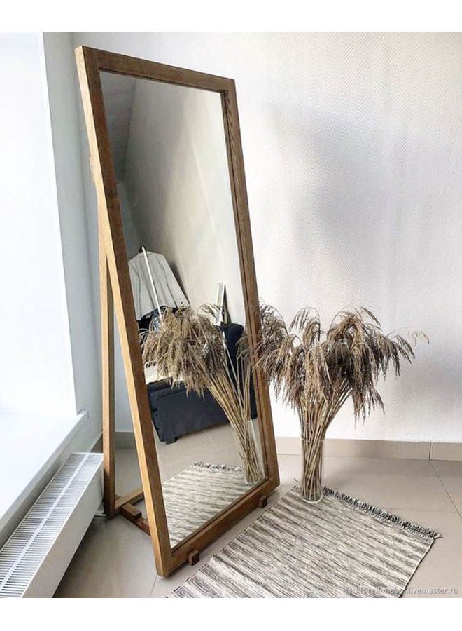 Generic decorative standing mirror Brown 