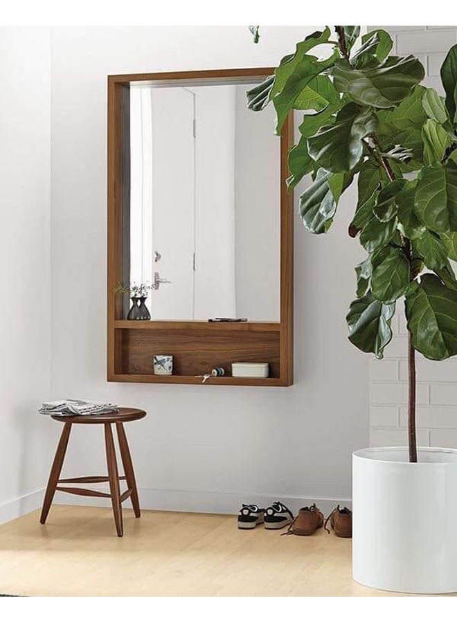 Generic decorative wall mirror Brown 