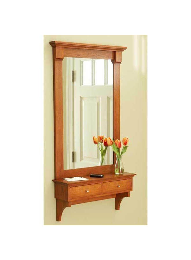 Generic decorative wall mirror Orange 